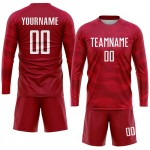 Trikot Weiß Sublimation Uniform Rot Custom Fußball Trikot Weiß Sublimation Uniform Rot Custom Fußball