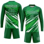 Uniform Kelly Trikot Fußball Weiß Sublimation Grün Custom Uniform Kelly Trikot Fußball Weiß Sublimation Grün Custom