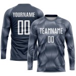 Trikot Sublimation Grau Uniform Weiß Fußball Custom Steel Trikot Sublimation Grau Uniform Weiß Fußball Custom Steel