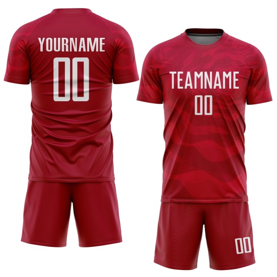 Trikot Weiß Sublimation Uniform Rot Custom Fußball Trikot Weiß Sublimation Uniform Rot Custom Fußball