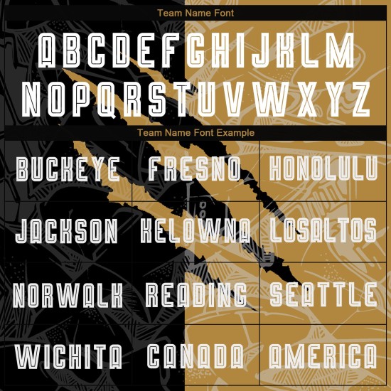 Jersey Gold Scratch Uniform Schwarz-Alt Weiß Sublimation Benutzerdefinierte Graffiti Fußball Muster Jersey Gold Scratch Uniform Schwarz-Alt Weiß Sublimation Benutzerdefinierte Graffiti Fußball Muster