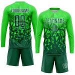 Green Grass Custom Jersey Uniform Grün-Weiß Sublimation Fußball Green Grass Custom Jersey Uniform Grün-Weiß Sublimation Fußball