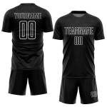 Geometrische Custom Schwarz Jersey Uniform Formen Weiß Sublimation Geometrische Custom Schwarz Jersey Uniform Formen Weiß Sublimation