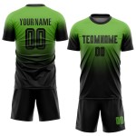 Sublimation Neon Mode Schwarz Uniform Verblassen Fußball Benutzerdefinierte Grün Sublimation Neon Mode Schwarz Uniform Verblassen Fußball Benutzerdefinierte Grün