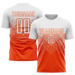 Fußball Orange Sublimation Weiß Uniform Custom Jersey Fußball Orange Sublimation Weiß Uniform Custom Jersey