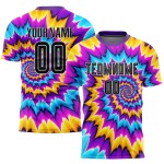 Farbstoff Custom Tie Fußball Uniform Sublimation Schwarz-Weiß Jersey Farbstoff Custom Tie Fußball Uniform Sublimation Schwarz-Weiß Jersey