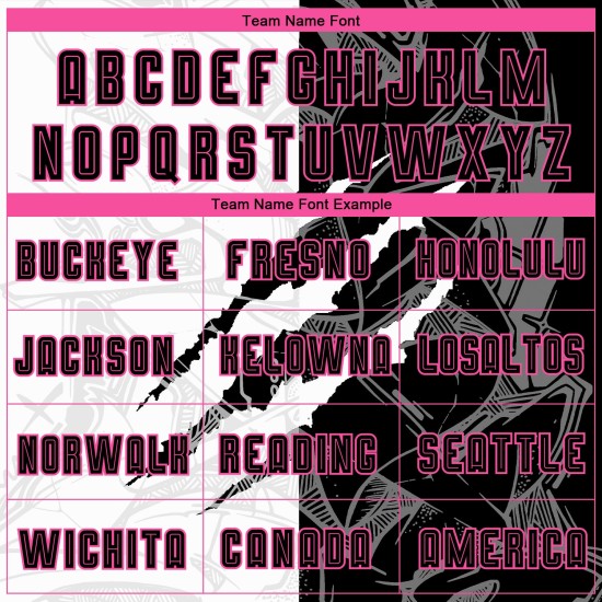 Graffiti Schwarz-Rosa Uniform Muster Jersey Benutzerdefinierte Scratch Graffiti Schwarz-Rosa Uniform Muster Jersey Benutzerdefinierte Scratch