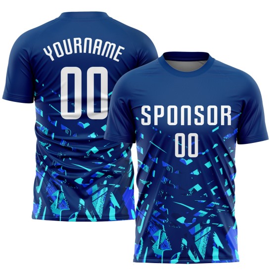 Uniform Blau Weiß-Lakes Trikot Sublimation Custom Soccer Royal Uniform Blau Weiß-Lakes Trikot Sublimation Custom Soccer Royal