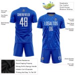 Weißes Trikot Uniform Fußball Royal Sublimation Custom Weißes Trikot Uniform Fußball Royal Sublimation Custom