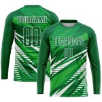 Uniform Kelly Trikot Fußball Weiß Sublimation Grün Custom Uniform Kelly Trikot Fußball Weiß Sublimation Grün Custom