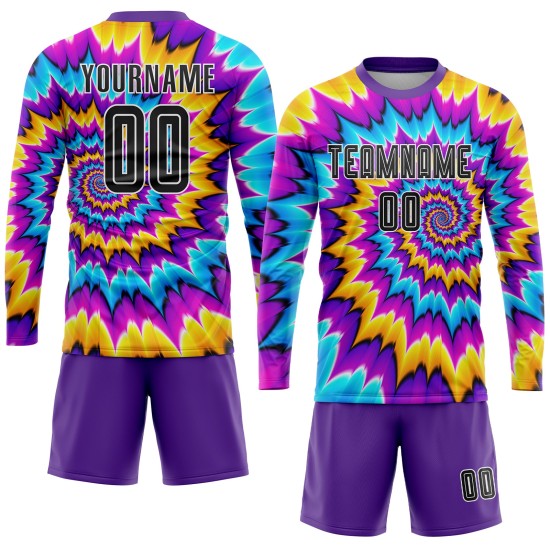Farbstoff Custom Tie Fußball Uniform Sublimation Schwarz-Weiß Jersey Farbstoff Custom Tie Fußball Uniform Sublimation Schwarz-Weiß Jersey