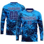 Tie Sublimation Dye Custom Uniform Fußballtrikot Royal-Weiß Tie Sublimation Dye Custom Uniform Fußballtrikot Royal-Weiß