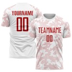 Sublimation Uniform Custom Rot Weiß Jersey Fußball Sublimation Uniform Custom Rot Weiß Jersey Fußball