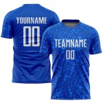 Weißes Trikot Uniform Fußball Royal Sublimation Custom Weißes Trikot Uniform Fußball Royal Sublimation Custom