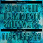 Benutzerdefinierte Dye Sublimation Teal-Schwarz Uniform Fußball Jersey Krawatte Benutzerdefinierte Dye Sublimation Teal-Schwarz Uniform Fußball Jersey Krawatte