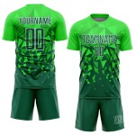 Green Grass Custom Jersey Uniform Grün-Weiß Sublimation Fußball Green Grass Custom Jersey Uniform Grün-Weiß Sublimation Fußball