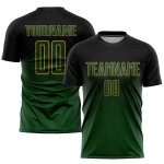 Gold Schwarz Jersey Grün-Alte Uniform Custom Sublimation Fußball Gold Schwarz Jersey Grün-Alte Uniform Custom Sublimation Fußball