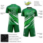 Uniform Kelly Trikot Fußball Weiß Sublimation Grün Custom Uniform Kelly Trikot Fußball Weiß Sublimation Grün Custom