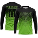 Schwarz Grün Uniform Sublimation Jersey Custom Neon Fußball Schwarz Grün Uniform Sublimation Jersey Custom Neon Fußball