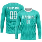 Sublimationstrikot Aqua Uniform Weiß Fußball Custom Sublimationstrikot Aqua Uniform Weiß Fußball Custom