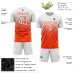 Fußball Orange Sublimation Weiß Uniform Custom Jersey Fußball Orange Sublimation Weiß Uniform Custom Jersey