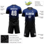 Fade Royal Sublimation Uniform Trikot Custom Soccer Fashion Weiß-Schwarz Fade Royal Sublimation Uniform Trikot Custom Soccer Fashion Weiß-Schwarz
