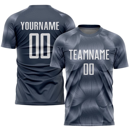 Trikot Sublimation Grau Uniform Weiß Fußball Custom Steel Trikot Sublimation Grau Uniform Weiß Fußball Custom Steel