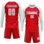 Jersey Uniform Weiß Rot Fußball Sublimation Custom Auswärts Jersey Uniform Weiß Rot Fußball Sublimation Custom Auswärts