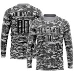Salute Custom Schwarz-Grau zum Service Sublimation Camo Fußballtrikot Uniform Salute Custom Schwarz-Grau zum Service Sublimation Camo Fußballtrikot Uniform