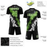 Grün-Weiß Sublimation Neon Fußball Schwarz Uniform Custom Jersey Grün-Weiß Sublimation Neon Fußball Schwarz Uniform Custom Jersey