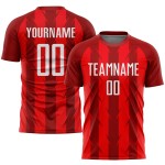Uniform Rot Trikot Sublimation Fußball Custom Weiß Uniform Rot Trikot Sublimation Fußball Custom Weiß