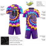 Farbstoff Custom Tie Fußball Uniform Sublimation Schwarz-Weiß Jersey Farbstoff Custom Tie Fußball Uniform Sublimation Schwarz-Weiß Jersey