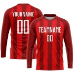 Uniform Rot Trikot Sublimation Fußball Custom Weiß Uniform Rot Trikot Sublimation Fußball Custom Weiß