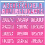 Rosa-Weißes Trikot Hellblaue Sublimationsuniform Benutzerdefinierter Fußball Rosa-Weißes Trikot Hellblaue Sublimationsuniform Benutzerdefinierter Fußball