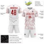 Sublimation Uniform Custom Rot Weiß Jersey Fußball Sublimation Uniform Custom Rot Weiß Jersey Fußball