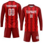 Uniform Rot Trikot Sublimation Fußball Custom Weiß Uniform Rot Trikot Sublimation Fußball Custom Weiß