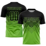Schwarz Grün Uniform Sublimation Jersey Custom Neon Fußball Schwarz Grün Uniform Sublimation Jersey Custom Neon Fußball