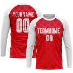 Jersey Uniform Weiß Rot Fußball Sublimation Custom Auswärts Jersey Uniform Weiß Rot Fußball Sublimation Custom Auswärts