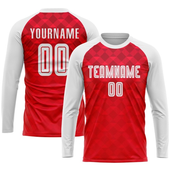 Jersey Uniform Weiß Rot Fußball Sublimation Custom Auswärts Jersey Uniform Weiß Rot Fußball Sublimation Custom Auswärts