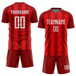 Uniform Rot Trikot Sublimation Fußball Custom Weiß Uniform Rot Trikot Sublimation Fußball Custom Weiß