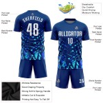 Uniform Blau Weiß-Lakes Trikot Sublimation Custom Soccer Royal Uniform Blau Weiß-Lakes Trikot Sublimation Custom Soccer Royal
