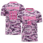Fußball Pink-Weiß Salute Jersey To Camo Service Uniform Custom Sublimation Fußball Pink-Weiß Salute Jersey To Camo Service Uniform Custom Sublimation