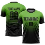 Sublimation Neon Mode Schwarz Uniform Verblassen Fußball Benutzerdefinierte Grün Sublimation Neon Mode Schwarz Uniform Verblassen Fußball Benutzerdefinierte Grün