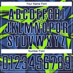 Trikot Fußball Marine Uniform Sublimation Custom Grün Navy-Neon Trikot Fußball Marine Uniform Sublimation Custom Grün Navy-Neon