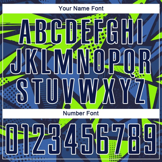 Trikot Fußball Marine Uniform Sublimation Custom Grün Navy-Neon Trikot Fußball Marine Uniform Sublimation Custom Grün Navy-Neon