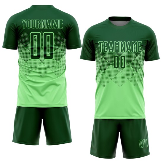 Sublimation Erbsengrünes Trikot Grüne Uniform Benutzerdefinierter Fußball Sublimation Erbsengrünes Trikot Grüne Uniform Benutzerdefinierter Fußball