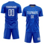 Weißes Trikot Uniform Fußball Royal Sublimation Custom Weißes Trikot Uniform Fußball Royal Sublimation Custom