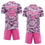 Fußball Pink-Weiß Salute Jersey To Camo Service Uniform Custom Sublimation Fußball Pink-Weiß Salute Jersey To Camo Service Uniform Custom Sublimation