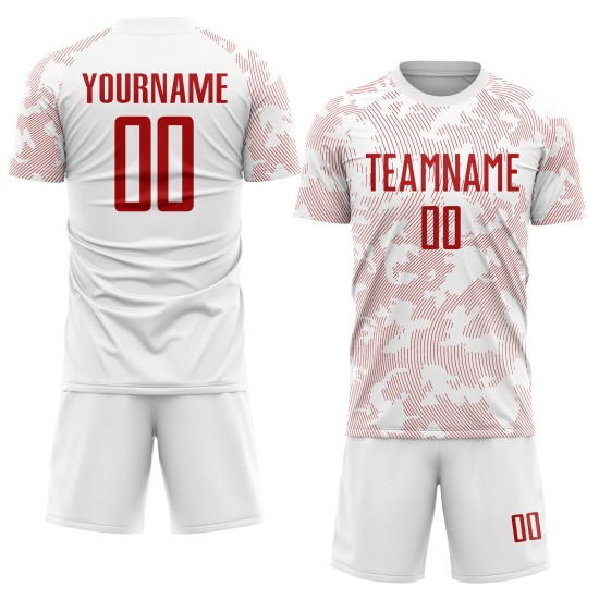 Sublimation Uniform Custom Rot Weiß Jersey Fußball Sublimation Uniform Custom Rot Weiß Jersey Fußball