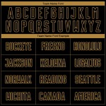 Benutzerdefinierte Sublimation Schwarz Fußball Jersey Gold Uniform Alt Benutzerdefinierte Sublimation Schwarz Fußball Jersey Gold Uniform Alt